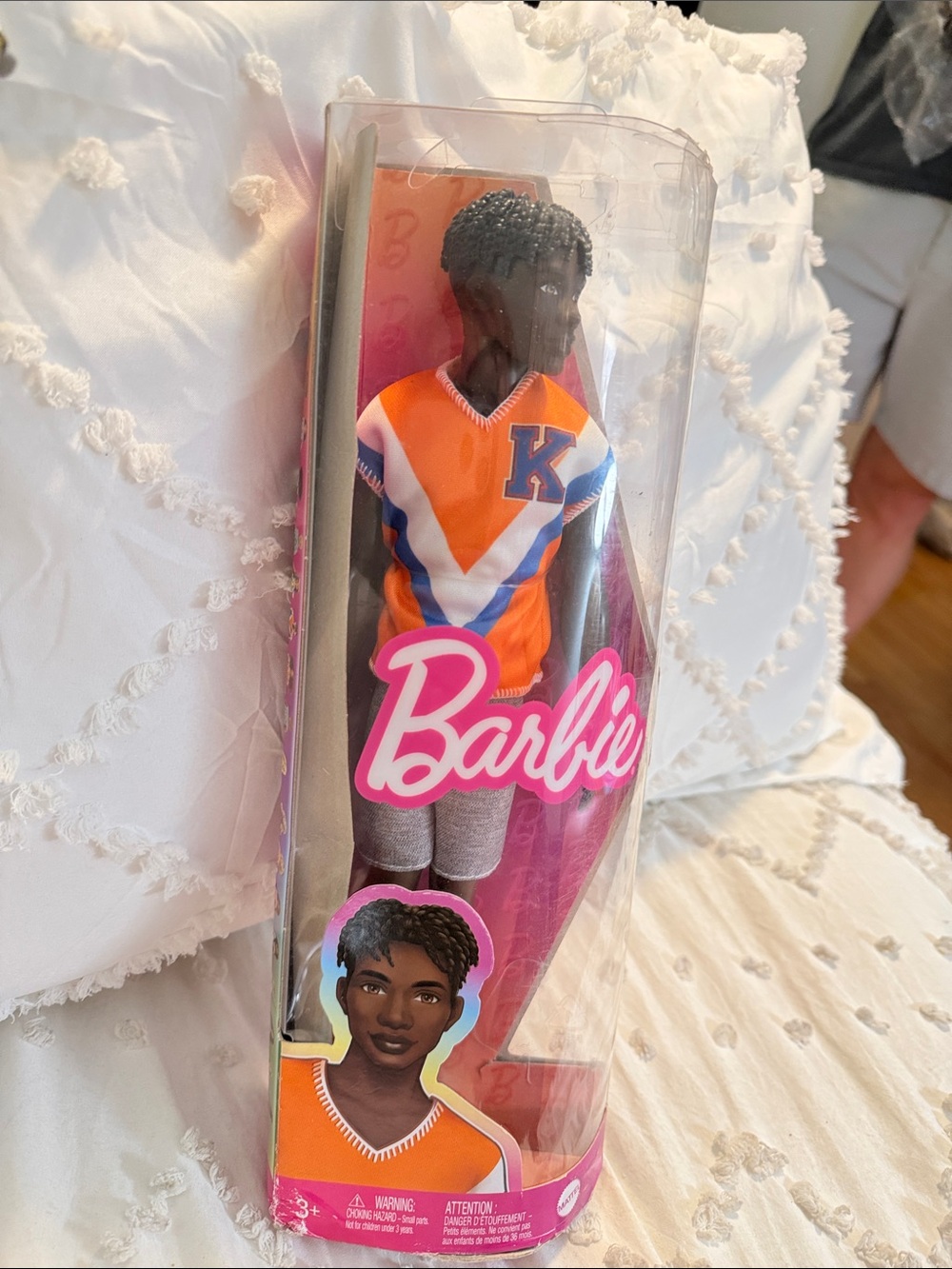 Barbie Fashionistas Ken Doll #203, featuring twisted black hair and a sporty new